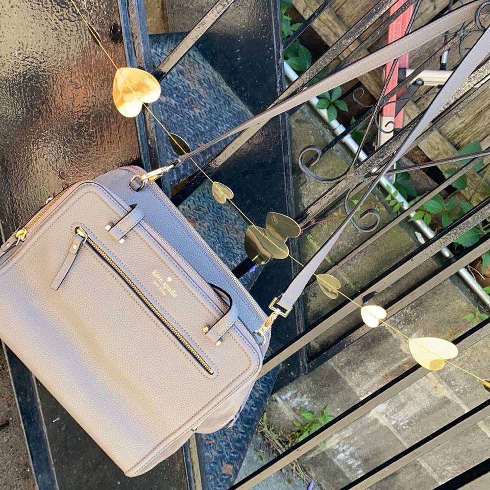 Kate Spade Theona Lewis Drive Hare Grey Satchel